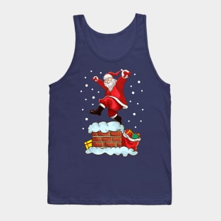 Karate Santa Crane Pose Merry Christmas Martial Arts Tank Top